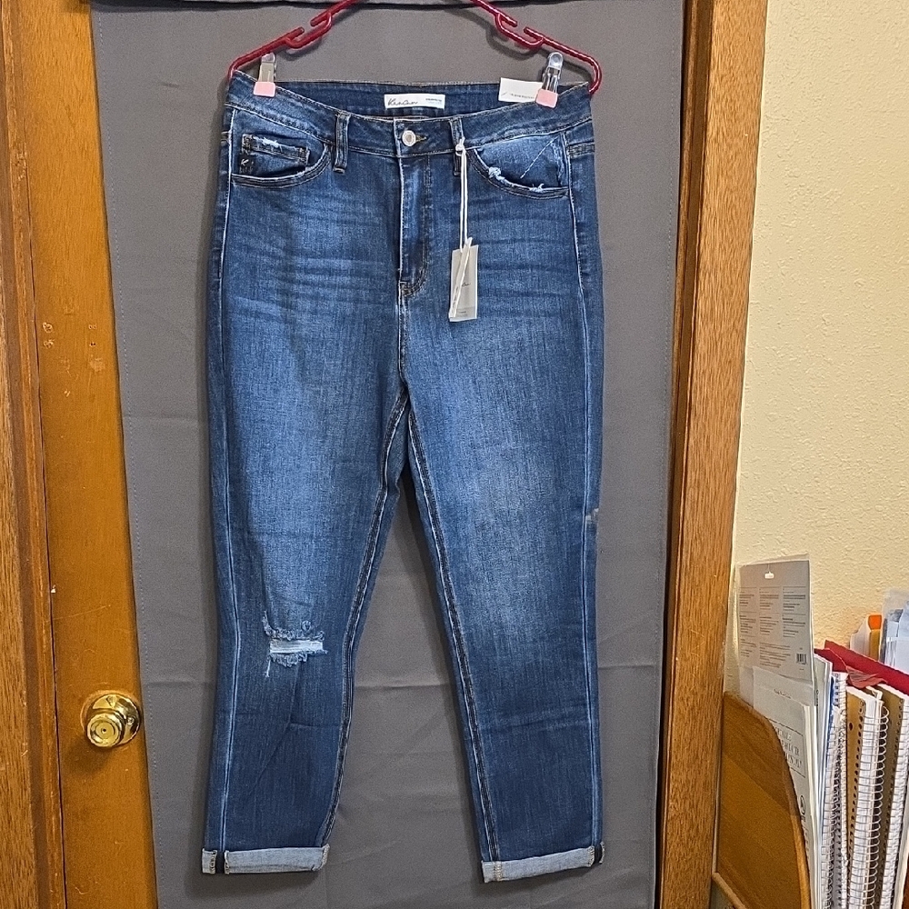 KanCan Dark Blue Ankle Jeans